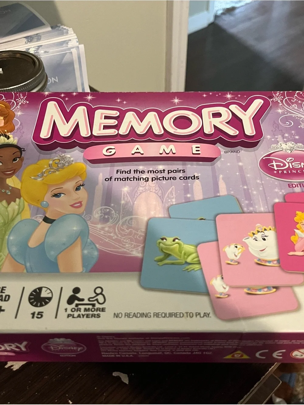 Disney Princess Memory Game - Pink Purple